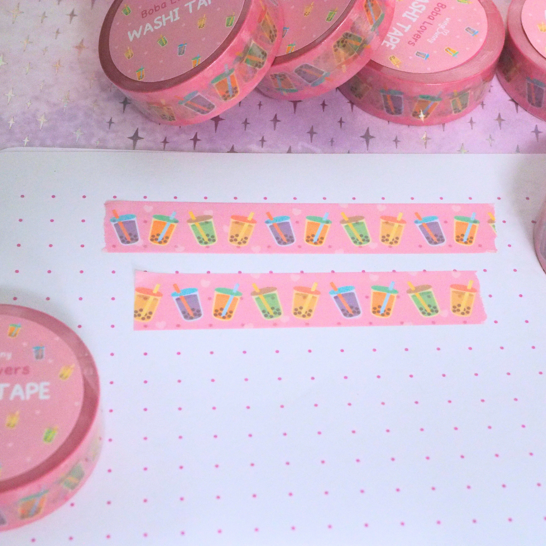 Boba Lovers Washi Tape