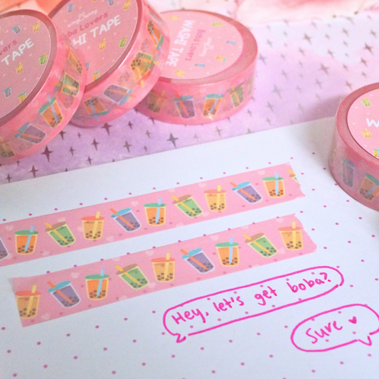 Boba Lovers Washi Tape