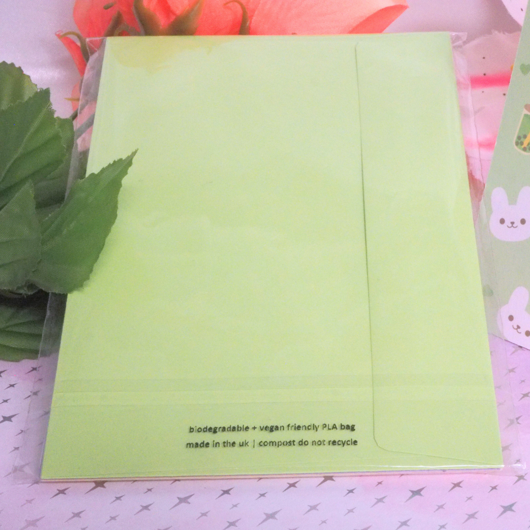 Boba Bunnies Greeting Card Set (8pc)