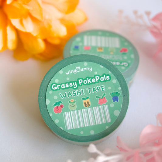 Grassy PokePals Washi Tape
