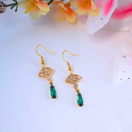 Bamboo Fan Earrings