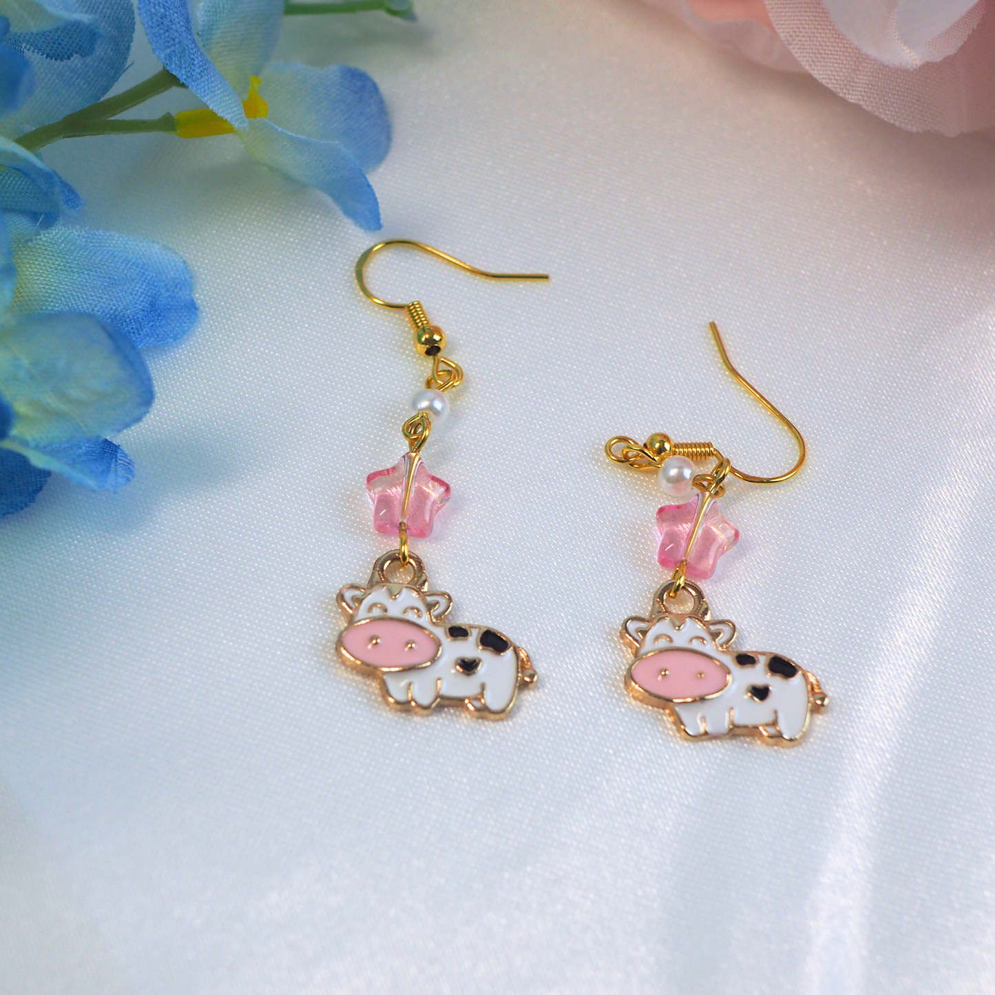 Strawberry Cow Earrings
