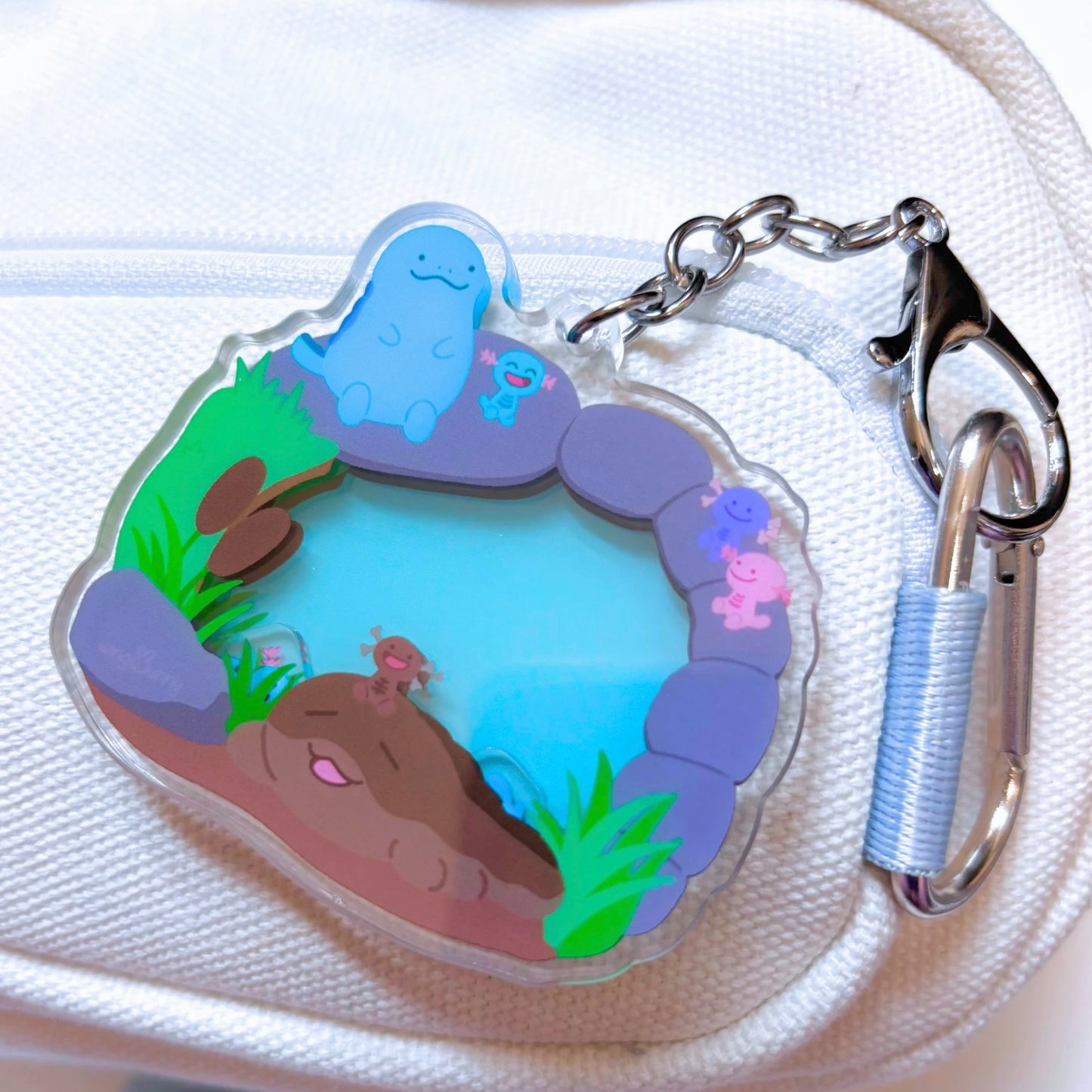 Wooper Pond Acrylic Shaker Keychain