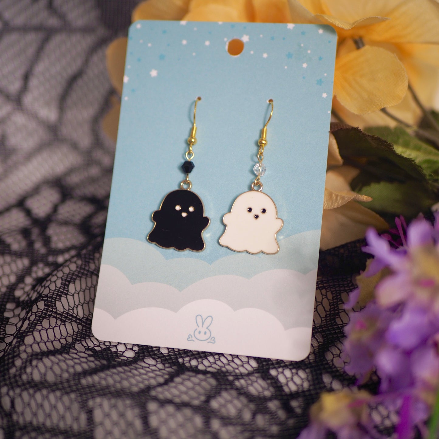 Boo Buddies - Asymmetrical Ghost Earrings