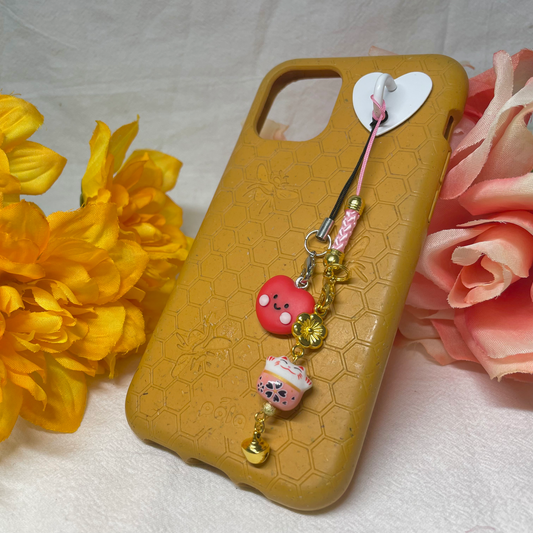 Heart Phone Clip, Adhesive Hook for Phone Charms