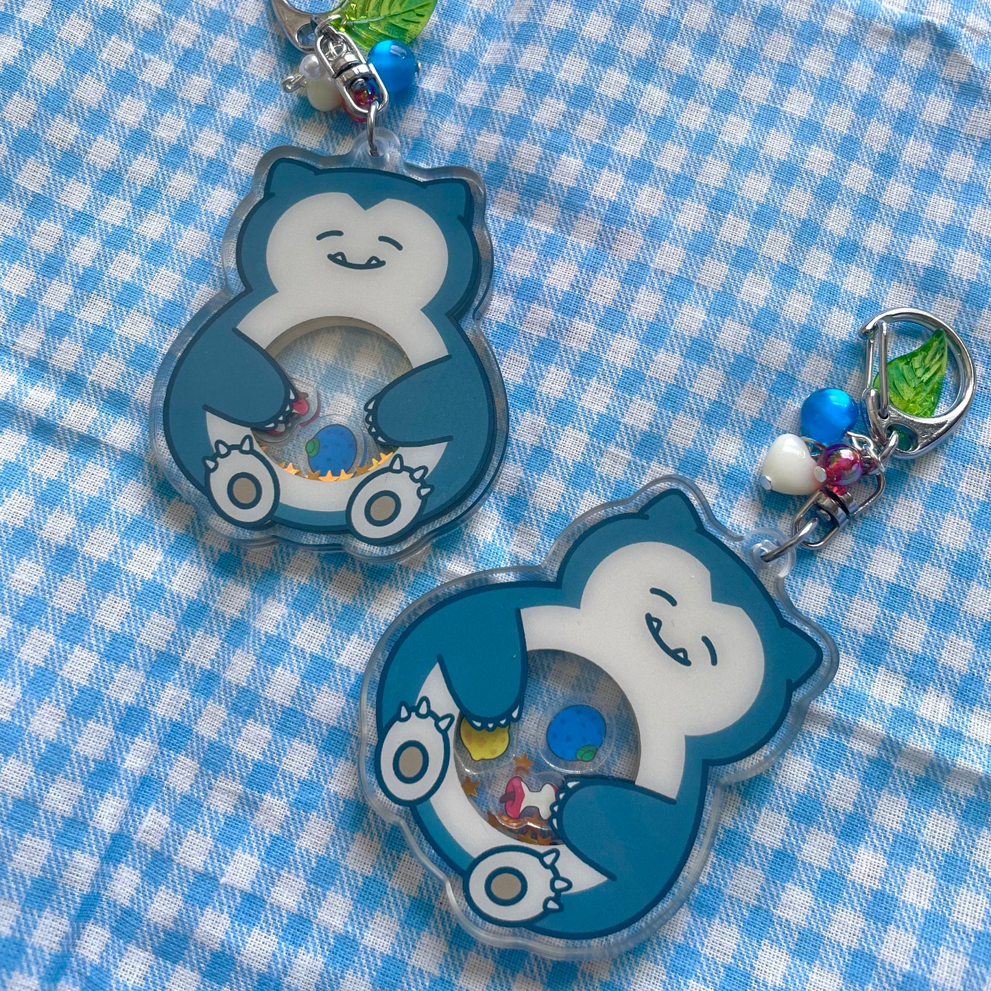 Foodie Snorlax Acrylic Shaker Keychain