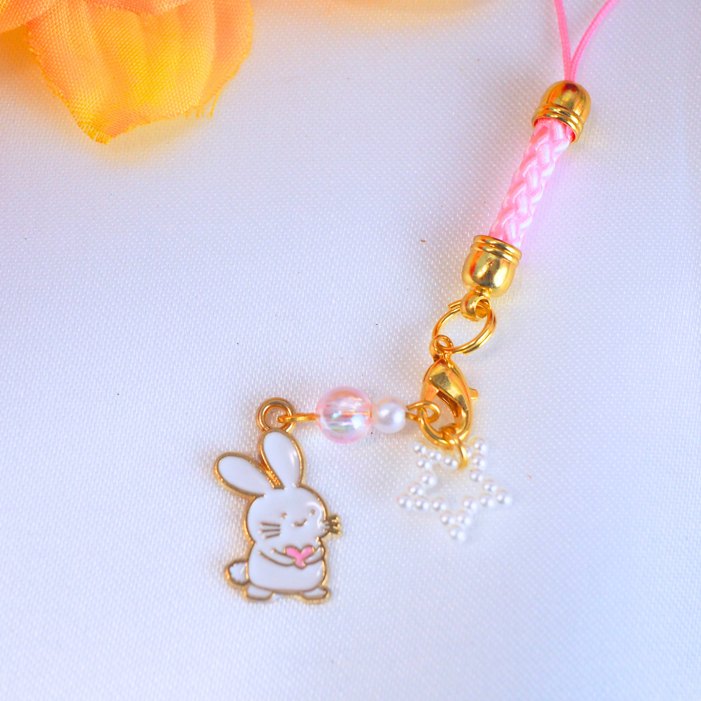 Lovely Bunny & Teddy Phone Charm