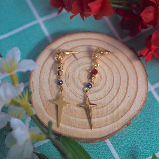 Red Assassin Earrings, SxF anime inspired earrings