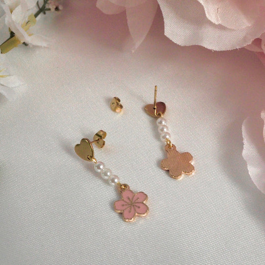 Sakura Love Dangle Earrings