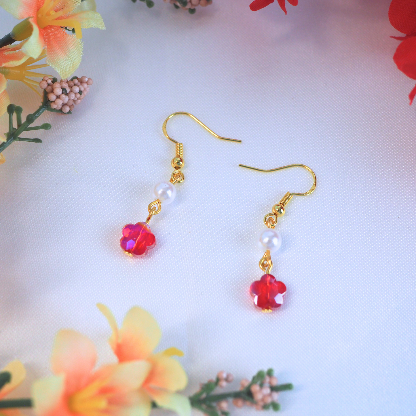 Plum Blossom Earrings