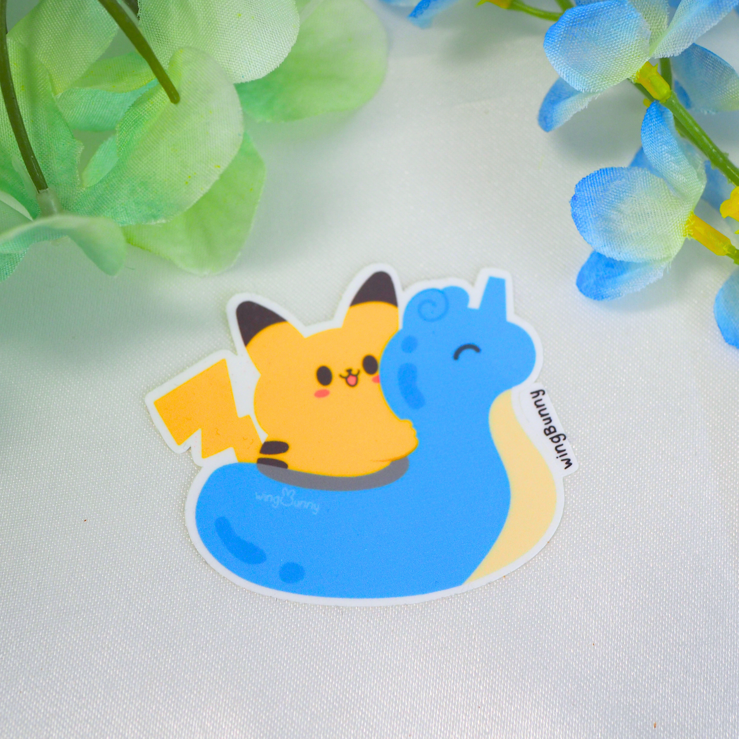 PokéFloatie Stickers, PikaLapras & EeevePsyduck