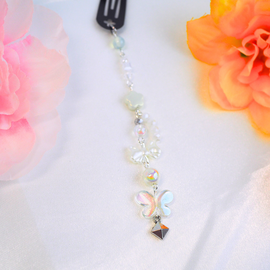 Silent Butterfly Beaded Hairclip