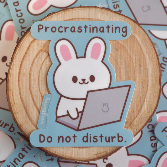 Procrastinating - Lazy Bun Stickers