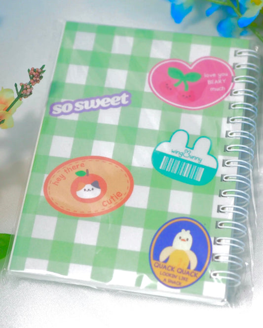 Fruit Animal Labels Notebook