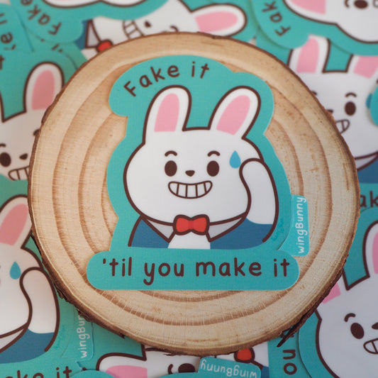 Fake It - Lazy Bun Stickers
