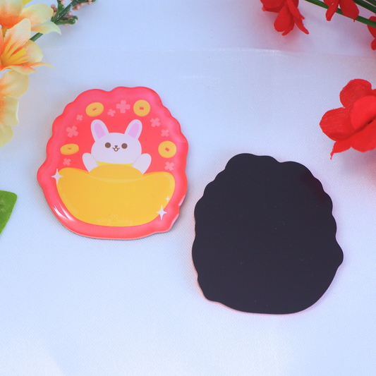 Yuan Bao Bun (Money Bunny) - Acrylic Animal Head Magnet