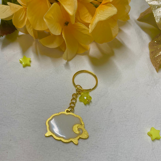 Sweet Dreams Sheep Resin Keychain