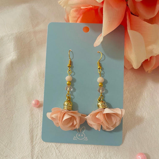 Strawberry Blossom Flower Earrings