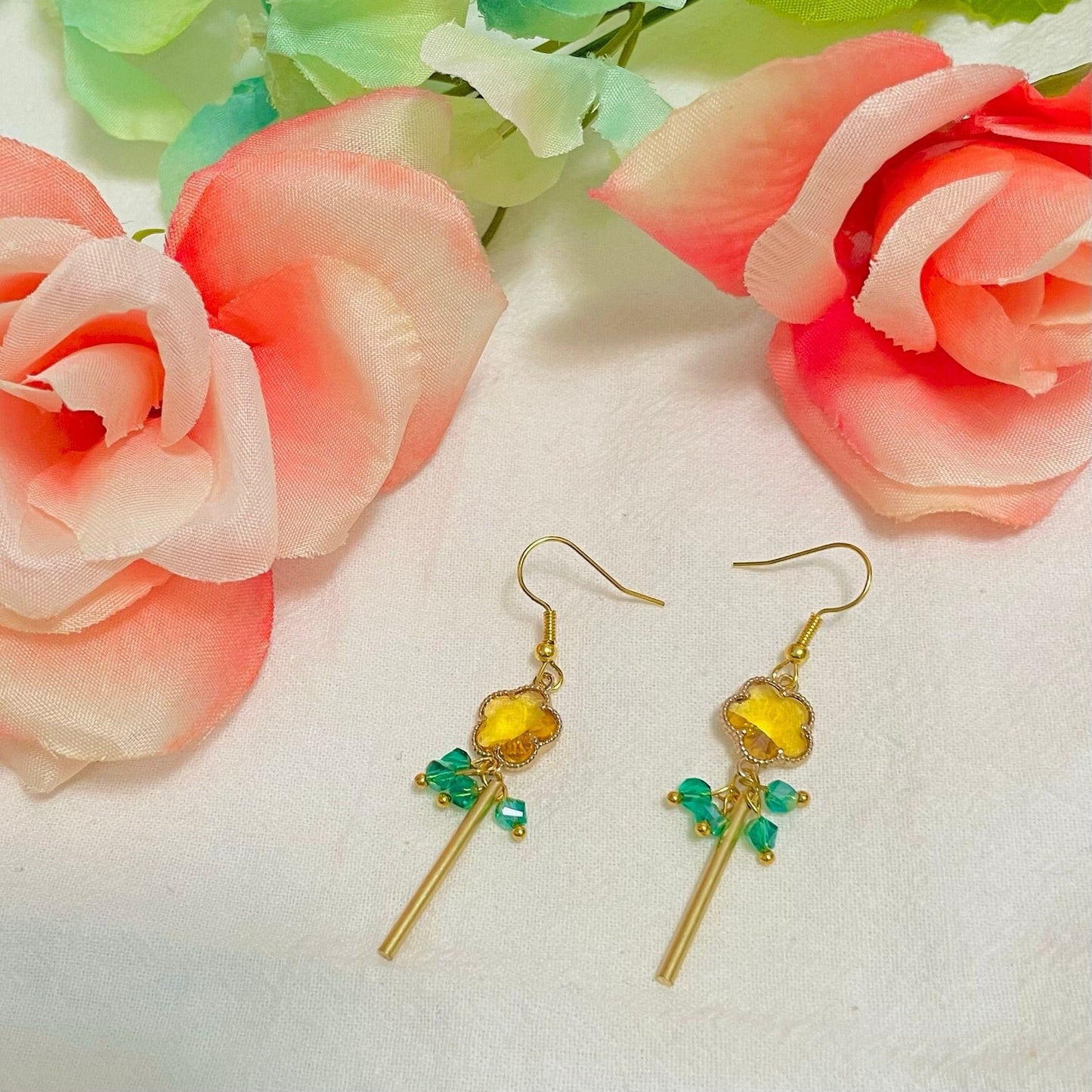 Twilight Flower Earrings, SxF anime inspired earrings