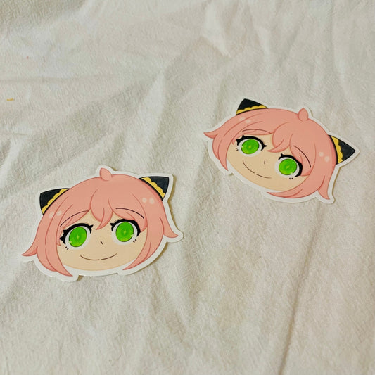 Anya Chibi Head Sticker