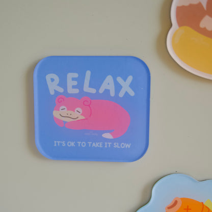 Relax Slowpoke - Acrylic Magnet
