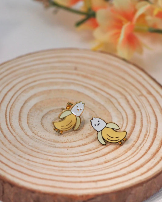 Banana Duck Stud Earrings