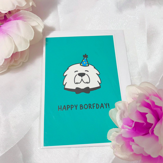 Borfday Bond Greeting Card