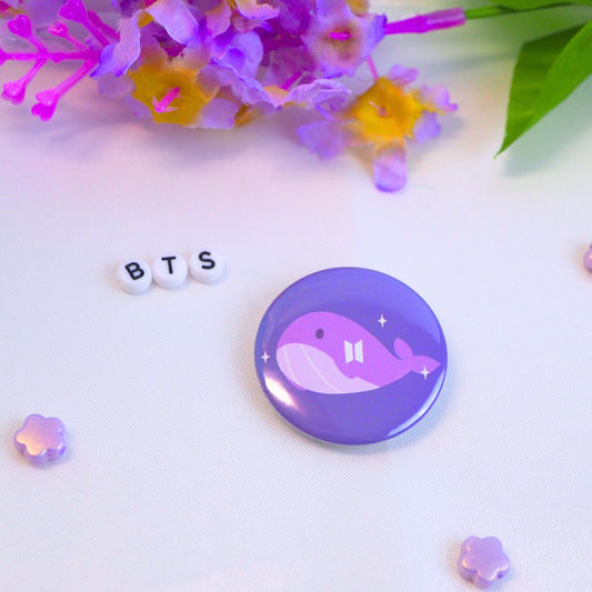 Kore BTS Whale Pin Button