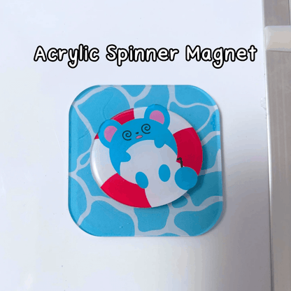 Marill Floatie- Acrylic Spinner Magnet