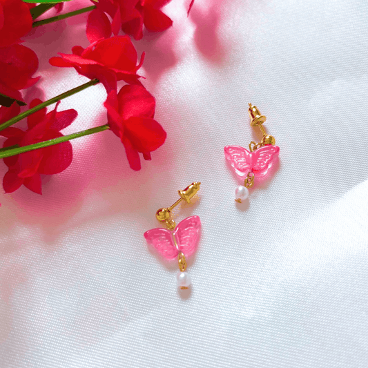 Crimson Wings Earrings