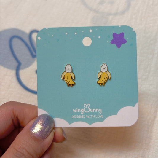 Banana Duck Stud Earrings