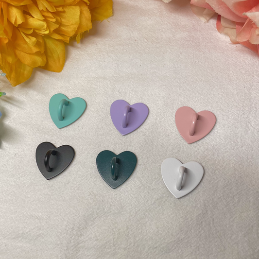 Heart Phone Clip, Adhesive Hook for Phone Charms