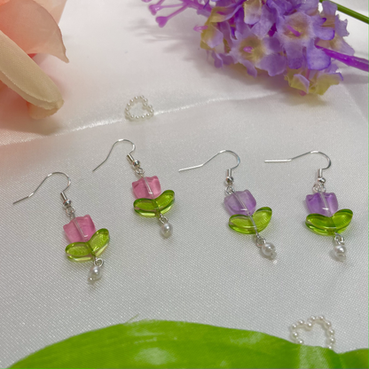 Spring Tulip Earrings