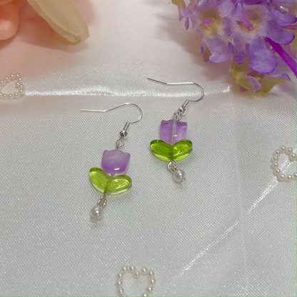 Spring Tulip Earrings