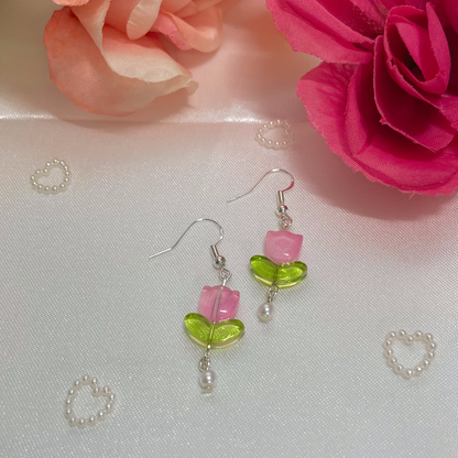 Spring Tulip Earrings