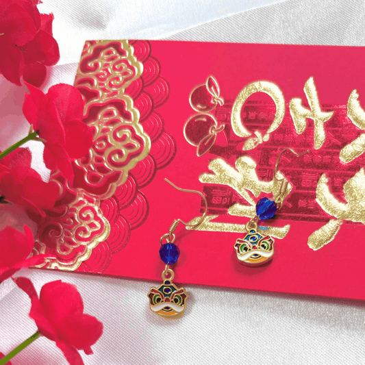 Lion Dance Earrings