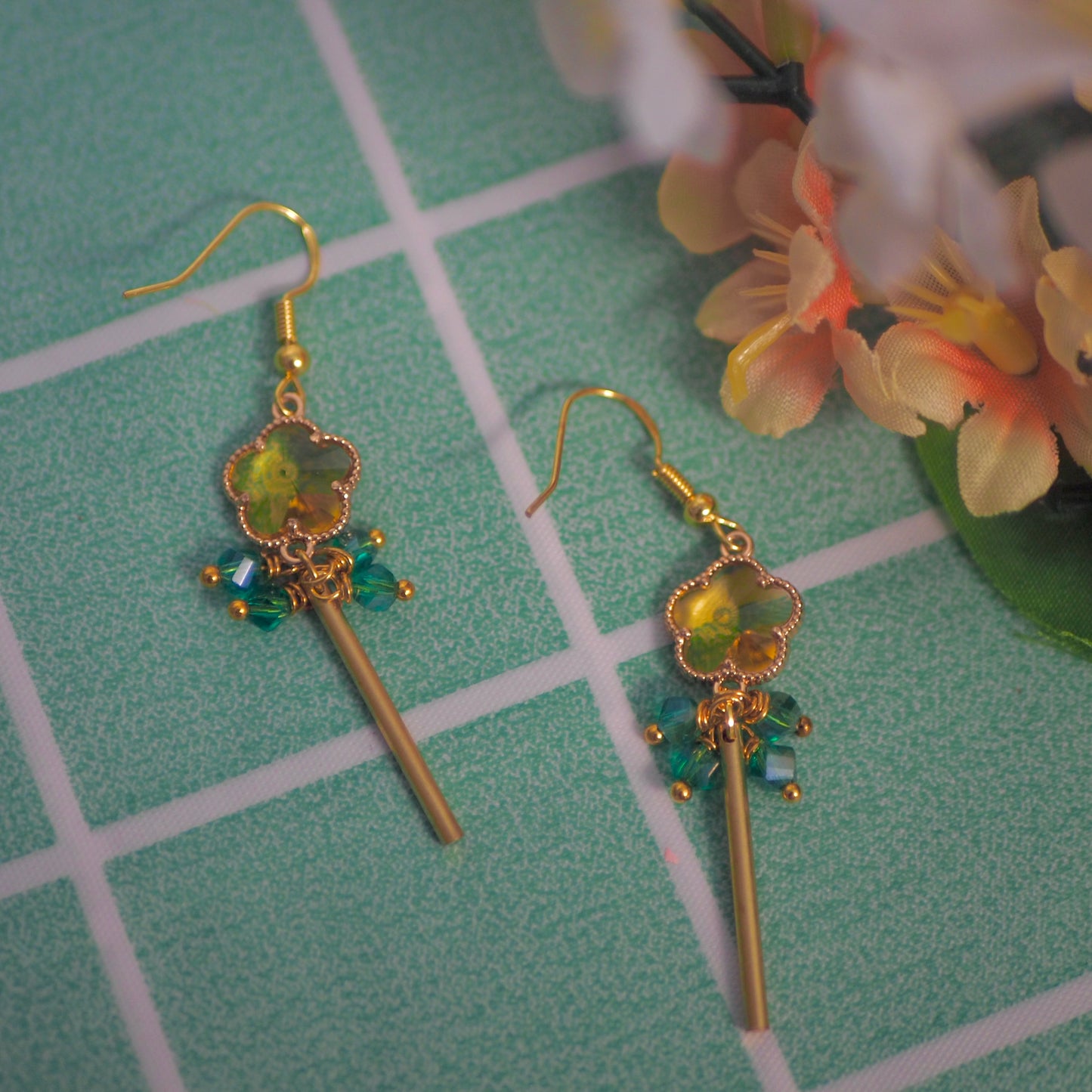 Twilight Flower Earrings, SxF anime inspired earrings