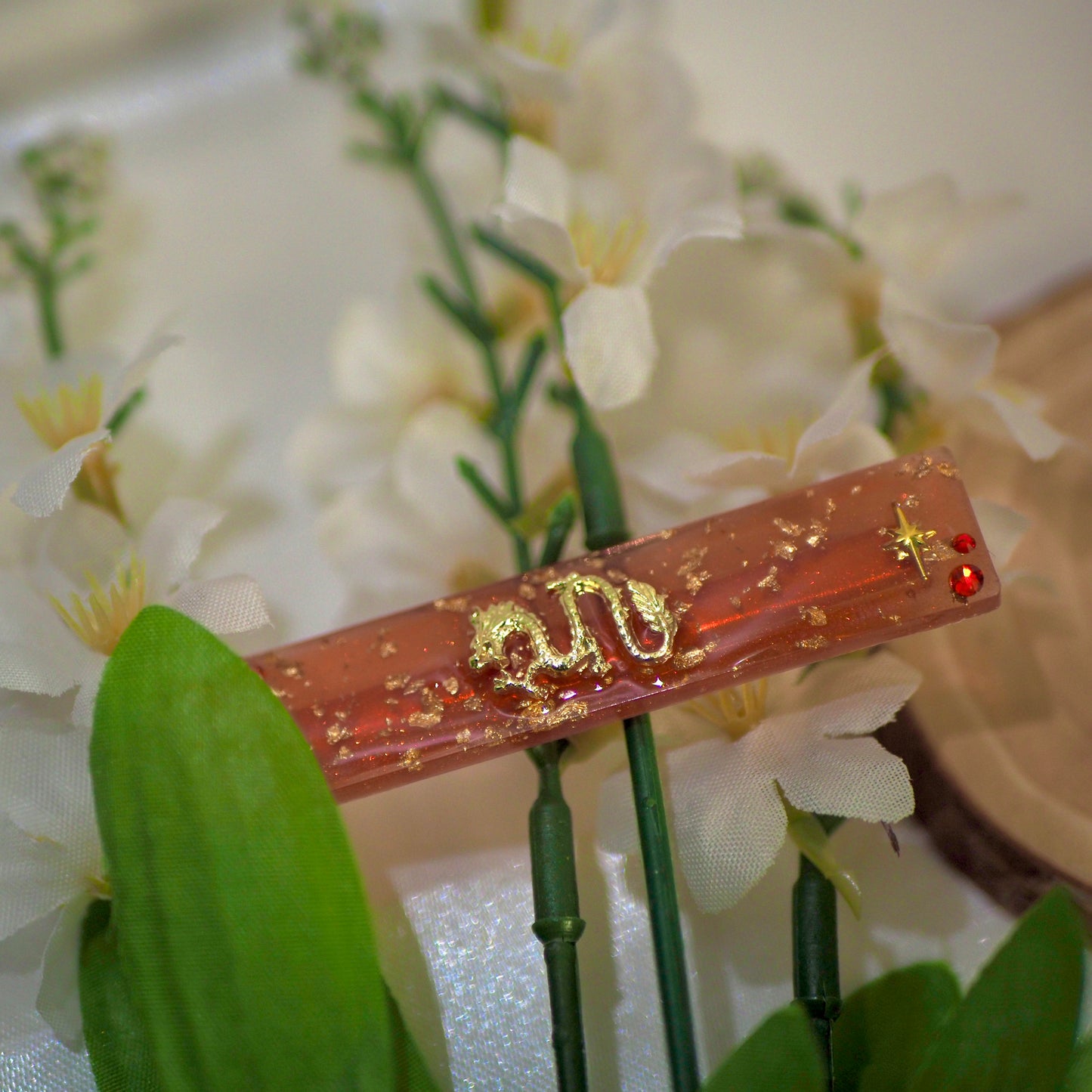 Year of the Dragon Resin Hair Clip