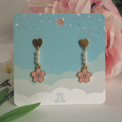 Sakura Love Dangle Earrings
