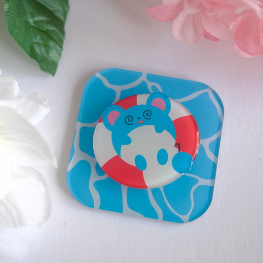 Marill Floatie- Acrylic Spinner Magnet