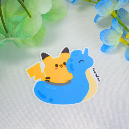 PokéFloatie Stickers, PikaLapras & EeevePsyduck
