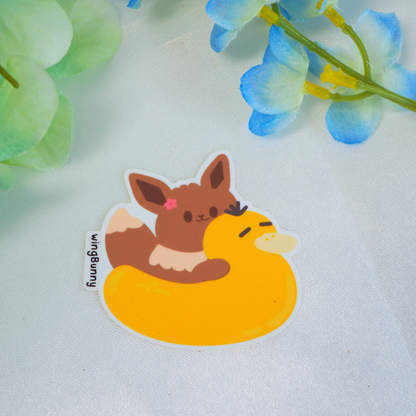 PokéFloatie Stickers, PikaLapras & EeevePsyduck