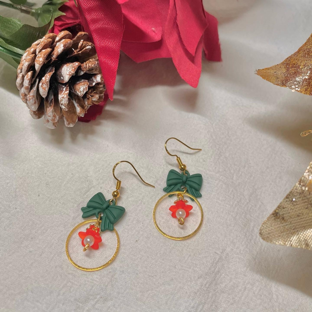 Holly-Day Ornament Earrings