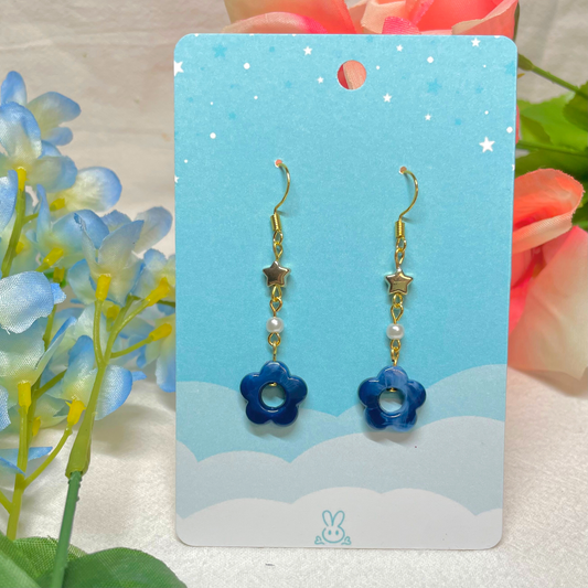 Midnight Flower Earrings
