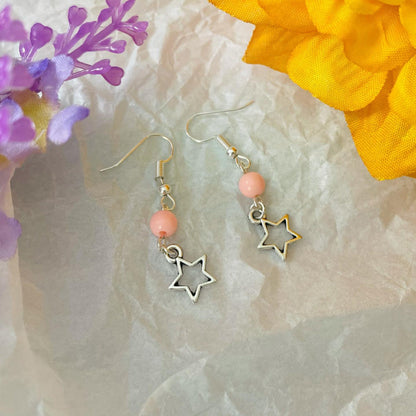 Simple Silver Star Earrings