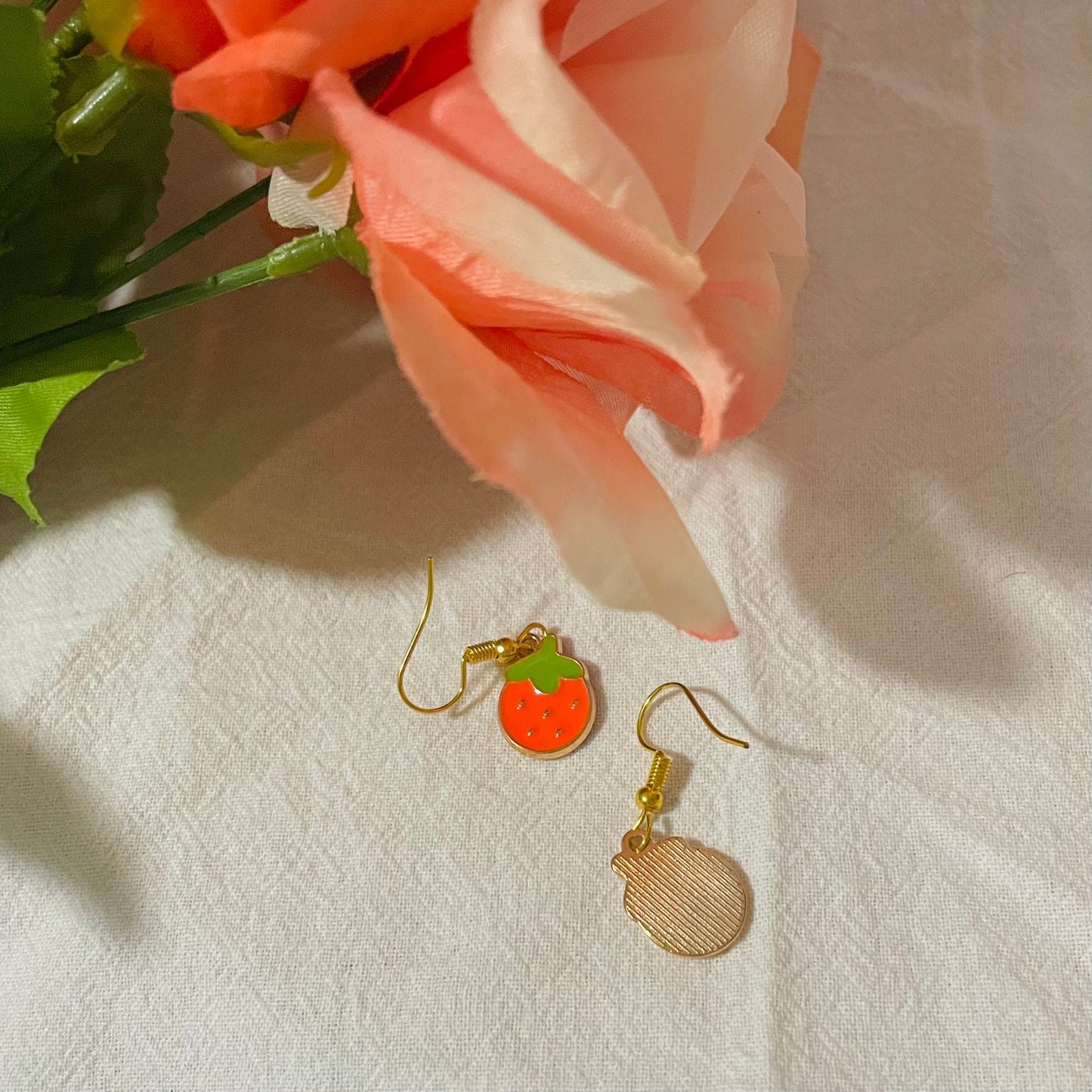 Simple Strawberry Earrings