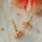 Strawberry Blossom Flower Earrings